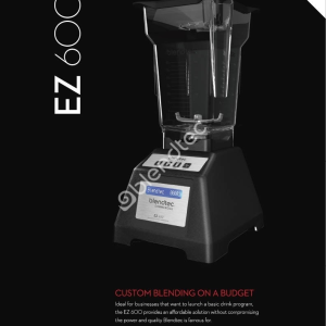 Блендер барний професійний Blendtec EZ600 - Зображення 2