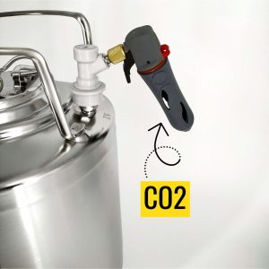 Тримач балончиків CO2 для розливу і карбонізації пива вдома у кезі Корнеліус або в ПЕТ-пляшці - Зображення 3