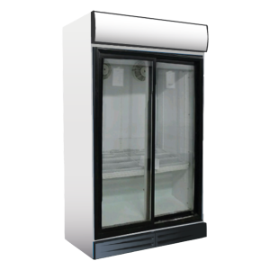 Холодильна шафа вітринного типу Frigoglass Super 1300 з розсувними скляними дверима (1240 л)