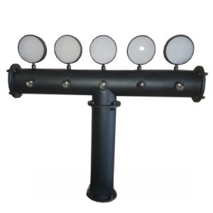 Колона для напоїв Terra на 5 сортів з LED підсвіткою, матовий чорний